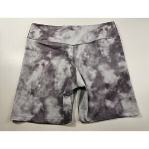 Nike grey marbled tie-dye work out shorts dri fit stretch spandex active XXL 2XL